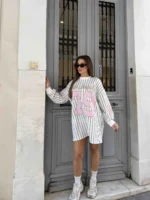 Los Angeles Stripes Mini Dress