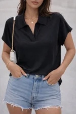Basic Chic Polo Top