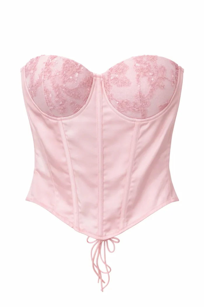 Satin Glow Corset Top - Image 2