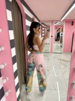 Rose Bloom Wide Leg Pants - Image 2