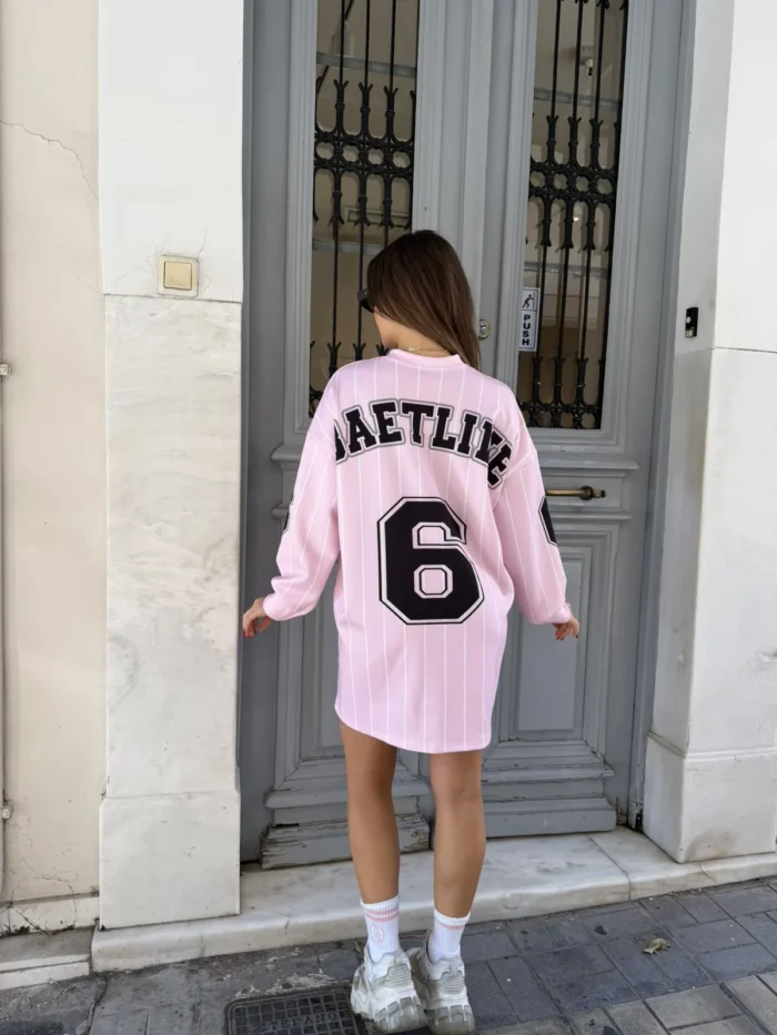 Baseball Stripes Mini Dress - Image 4