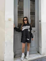 Baseball Stripes Mini Dress