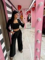 Black Stardust Pants