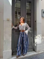 Riviera Stripe Palazzo