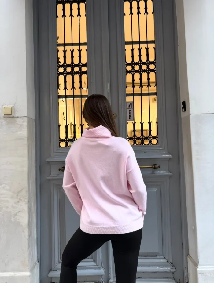 Soft Turtleneck Knit Sweater - Image 2