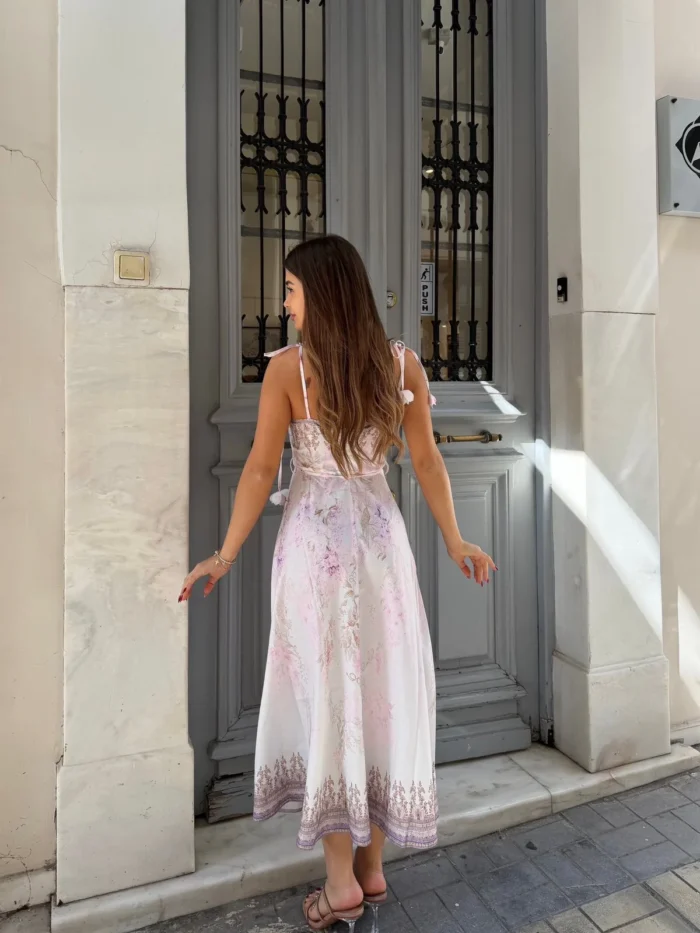 Rosé Garden Midi Dress - Image 2