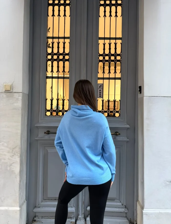 Soft Turtleneck Knit Sweater - Image 2